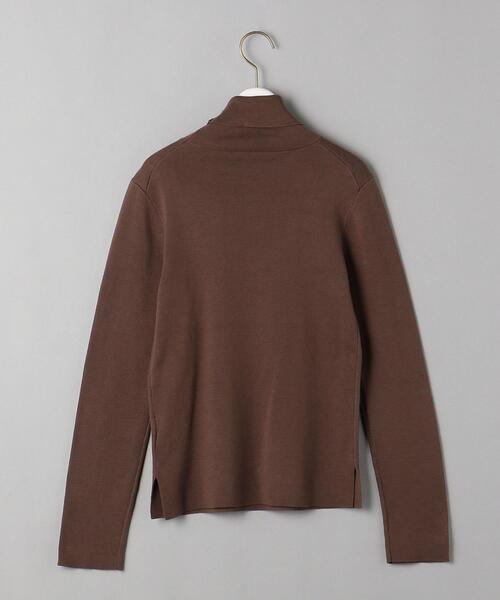 BEAUTY&YOUTH UNITED ARROWS（ビューティーアンドユースユナイテッドアローズ）の「BY コットンスムース タートルネックニット -ウォッシャブル-（ニット/セーター・レディース・ブラック/ダークブラウン/オフホワイト・FREE）」の17枚目の写真