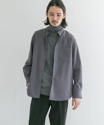 URBAN RESEARCH | WASHABLEウールバンドカラーシャツ(シャツ/ブラウス)