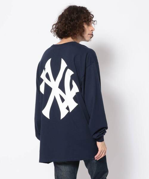 ROYAL FLASH（ロイヤルフラッシュ）の「【別注】RequaL≡/リコール/Back Print LS TEE(NAVYxWHT)（Tシャツ/カットソー・メンズ・ネイビー・FREE）」の3枚目の写真