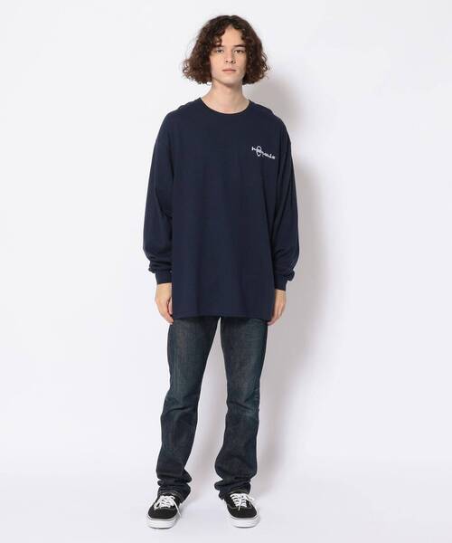 ROYAL FLASH（ロイヤルフラッシュ）の「【別注】RequaL≡/リコール/Back Print LS TEE(NAVYxWHT)（Tシャツ/カットソー・メンズ・ネイビー・FREE）」の10枚目の写真