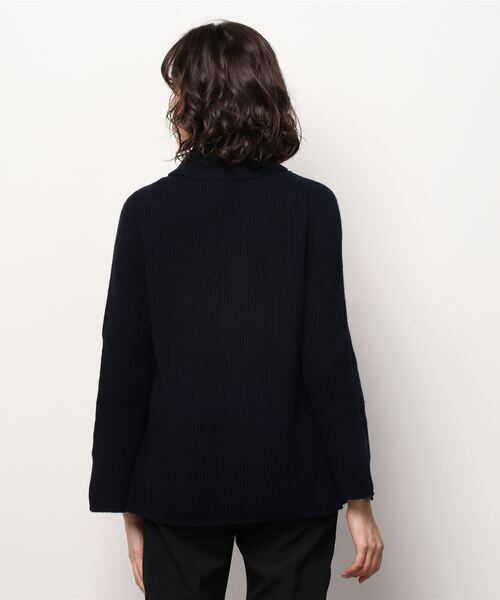 MAX&Co.（マックス アンド コー）の「MAX＆Co. [スカリア] ウールブレンド タートル ニット（ニット/セーター・レディース・ネイビー・X-SMALL/SMALL/MEDIUM/LARGE）」の7枚目の写真