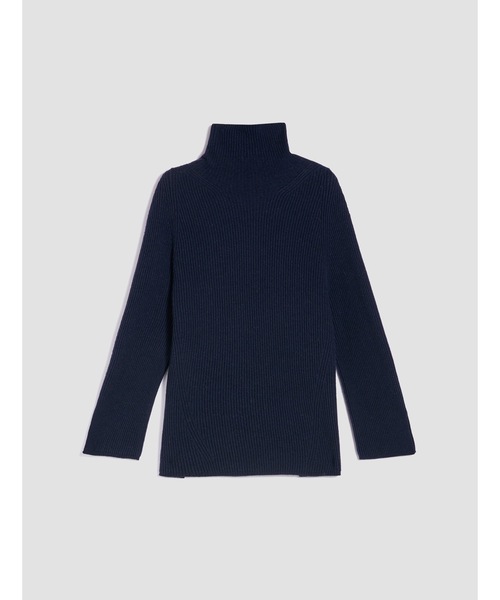 MAX&Co.（マックス アンド コー）の「MAX＆Co. [スカリア] ウールブレンド タートル ニット（ニット/セーター・レディース・ネイビー・X-SMALL/SMALL/MEDIUM/LARGE）」の5枚目の写真