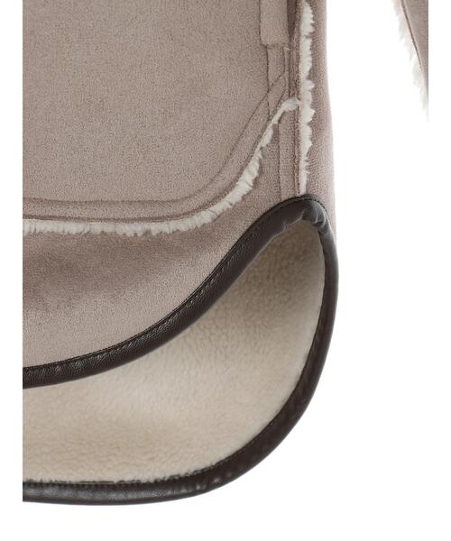 YECCA VECCA（イェッカヴェッカ）の「リバーシブルフェイクムートンコート＊（ムートンコート・レディース・グレイッシュベージュ/モカ・FREE）」の10枚目の写真