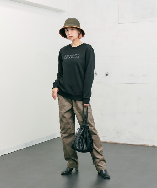 GUESS/ゲス MENS S L/SLV SWEATSHIRT クルーネックスウェット