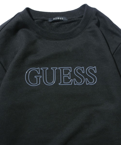 Guess(ゲス)の「GUESS/ゲス MENS S L/SLV SWEATSHIRT クルーネックスウェット フロントロゴ(スウェット・メンズ・アイボリー/ブラック/カーキ・XL/M/L)」の13枚目の写真