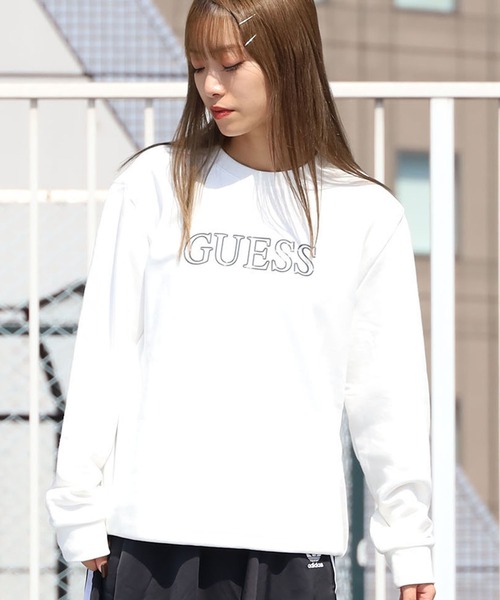GUESS/ゲス MENS S L/SLV SWEATSHIRT クルーネックスウェット