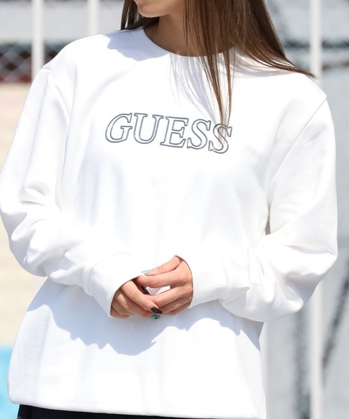 GUESS/ゲス MENS S L/SLV SWEATSHIRT クルーネックスウェット