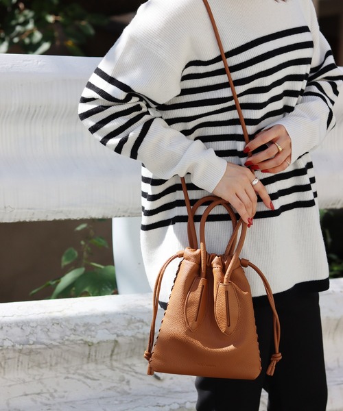 ADD CULUMN（アドカラム）の「【ADD CULUMN/アドカラム】FAKEFAKE LEATHERMINI BAG:ショルダーバッグ◆（ショルダーバッグ・レディース・ブラック/ベージュ/グリーン/ブラウン系その他・FREE）」の7枚目の写真