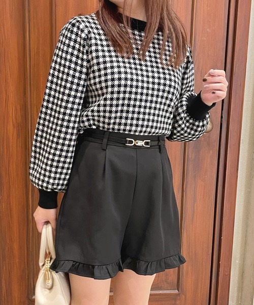 apres jour(アプレジュール)の「フリルショートパンツ【ZOZOTOWN限定アイテム】(その他パンツ・レディース・ピンクベージュ/モカ/ブラック/ブラウン系その他・フリー/X-LARGE)」の2枚目の写真