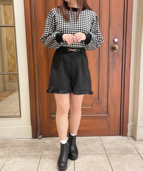 apres jour(アプレジュール)の「フリルショートパンツ【ZOZOTOWN限定アイテム】(その他パンツ・レディース・ピンクベージュ/モカ/ブラック/ブラウン系その他・フリー/X-LARGE)」の11枚目の写真