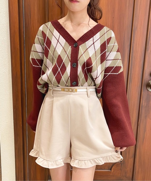 apres jour(アプレジュール)の「フリルショートパンツ【ZOZOTOWN限定アイテム】(その他パンツ・レディース・ピンクベージュ/モカ/ブラック/ブラウン系その他・フリー/X-LARGE)」の5枚目の写真