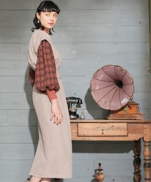 KOH.style | 花柄ジャカードニットセットワンピース(ワンピース)