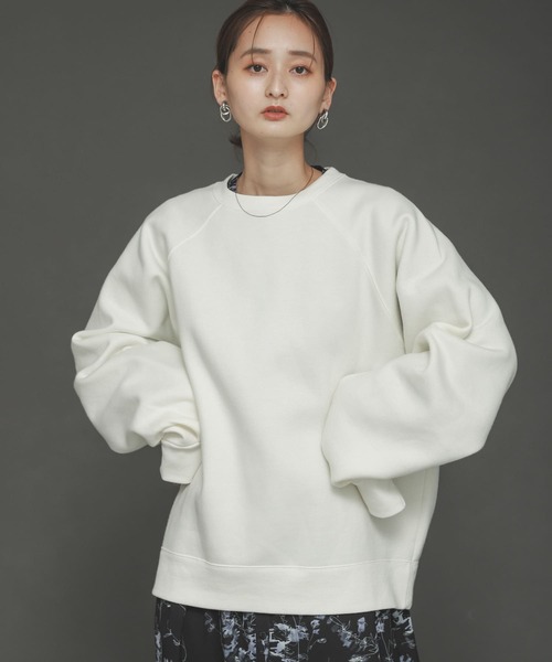 SENSE OF PLACE by URBAN RESEARCH（センスオブプレイスバイアーバンリサーチ）の「ウラキモウルーズスウェットシャツ（スウェット・レディース・ブルー/アイボリー/ブラック・ONE）」の4枚目の写真