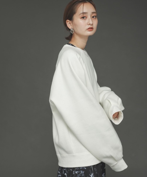 SENSE OF PLACE by URBAN RESEARCH（センスオブプレイスバイアーバンリサーチ）の「ウラキモウルーズスウェットシャツ（スウェット・レディース・ブルー/アイボリー/ブラック・ONE）」の8枚目の写真
