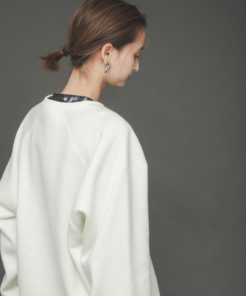 SENSE OF PLACE by URBAN RESEARCH（センスオブプレイスバイアーバンリサーチ）の「ウラキモウルーズスウェットシャツ（スウェット・レディース・ブルー/アイボリー/ブラック・ONE）」の9枚目の写真