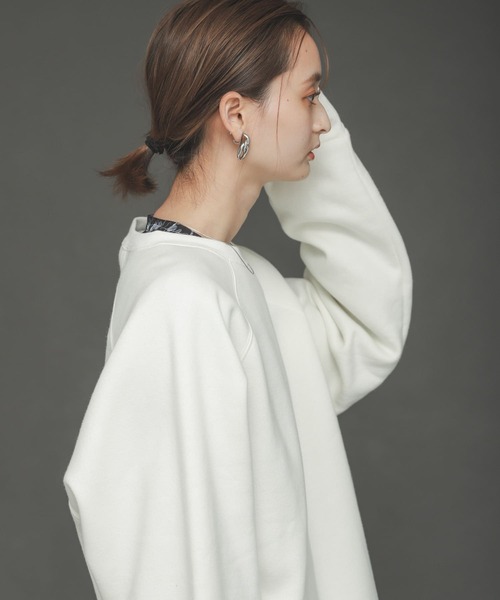 SENSE OF PLACE by URBAN RESEARCH（センスオブプレイスバイアーバンリサーチ）の「ウラキモウルーズスウェットシャツ（スウェット・レディース・ブルー/アイボリー/ブラック・ONE）」の10枚目の写真