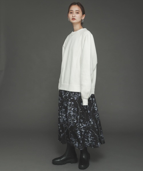 SENSE OF PLACE by URBAN RESEARCH（センスオブプレイスバイアーバンリサーチ）の「ウラキモウルーズスウェットシャツ（スウェット・レディース・ブルー/アイボリー/ブラック・ONE）」の12枚目の写真