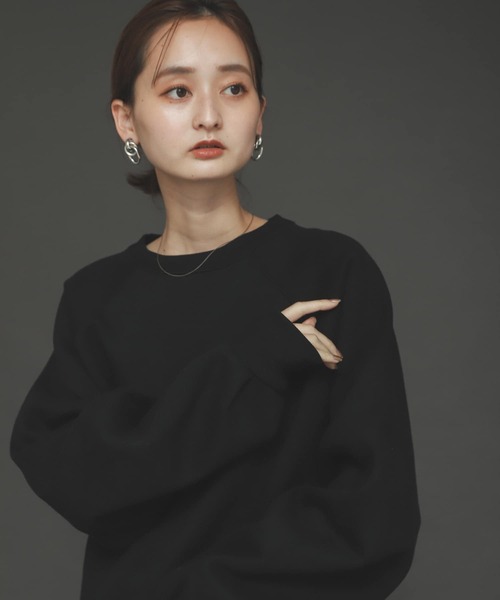 SENSE OF PLACE by URBAN RESEARCH（センスオブプレイスバイアーバンリサーチ）の「ウラキモウルーズスウェットシャツ（スウェット・レディース・ブルー/アイボリー/ブラック・ONE）」の20枚目の写真