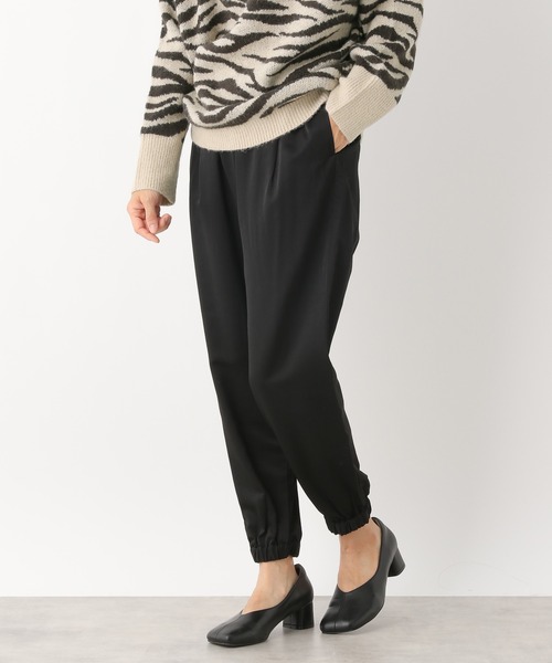 LEPSIM（レプシィム）の「ジョガーパンツ　217980（その他パンツ・レディース・ブラック/グレイッシュベージュ・MEDIUM/LARGE）」の2枚目の写真