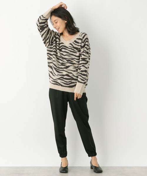 LEPSIM（レプシィム）の「ジョガーパンツ　217980（その他パンツ・レディース・ブラック/グレイッシュベージュ・MEDIUM/LARGE）」の10枚目の写真