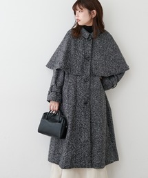 natural couture | 羽織るだけでトレンド顔！ケープ付きステンカラーコート(ステンカラーコート)