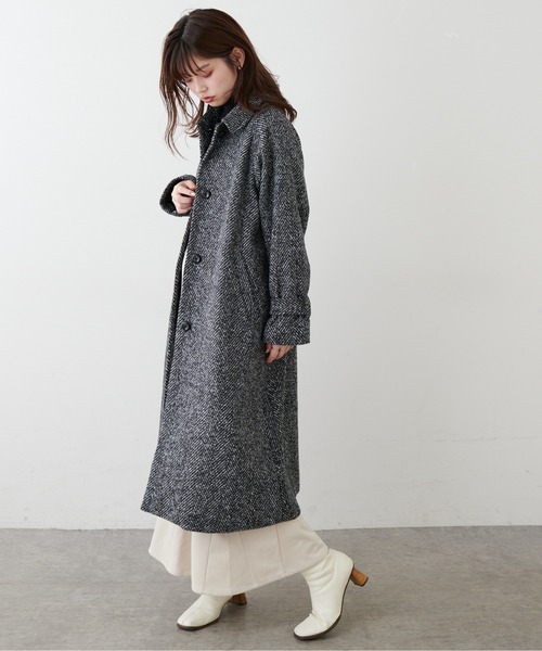 natural couture(ナチュラルクチュール)の「羽織るだけでトレンド顔!ケープ付きステンカラーコート(ステンカラーコート・レディース・その他1/ミント/アイボリー/グレー/ブラック・FREE)」の12枚目の写真