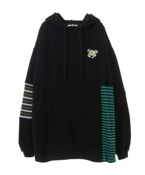 Candy Stripper（キャンディストリッパー）の「CANDY PATCHED BORDER HOODIE（パーカー・レディース・ブラック/ブラウン/グリーン・2）」の9枚目の写真