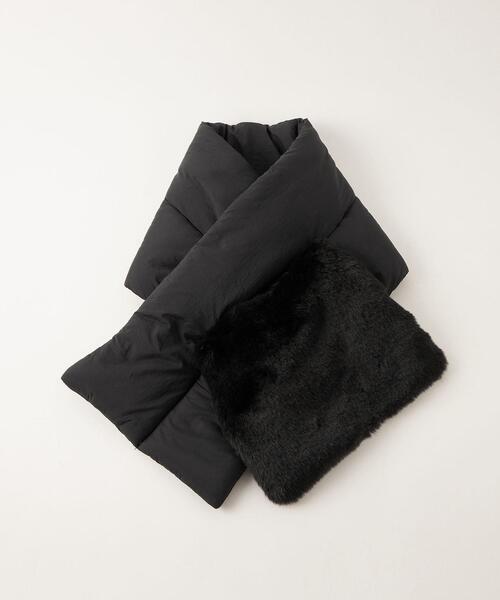 closet story（クローゼットストーリー）の「＜closet story（クローゼットストーリー）＞ナカワタ フェイクファー マフラー（マフラー・レディース・ライトブルー/ブラック/ライトピンク・FREE）」の2枚目の写真