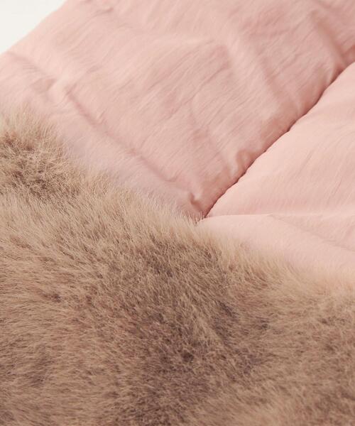 closet story（クローゼットストーリー）の「＜closet story（クローゼットストーリー）＞ナカワタ フェイクファー マフラー（マフラー・レディース・ライトブルー/ブラック/ライトピンク・FREE）」の6枚目の写真