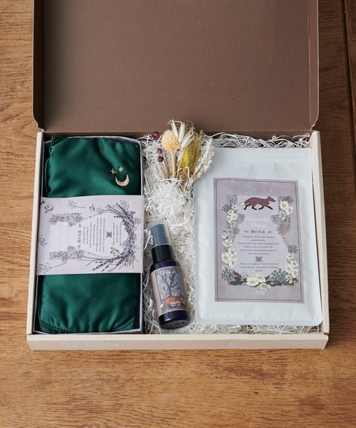 BIRTHDAY BAR（バースデイバー）の「【Siyolca シヨルカ】 Gift Set 眠りのギフトセット 睡眠グッズ（ボディケアキット/ギフトセット・レディース・ホワイト/グリーン・フリー）」の2枚目の写真