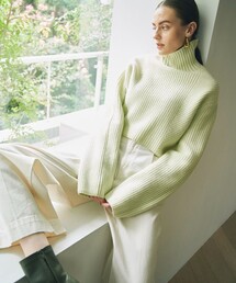 city | 【CITY】スーパーファインウールショートニットトップス(ニット/セーター)