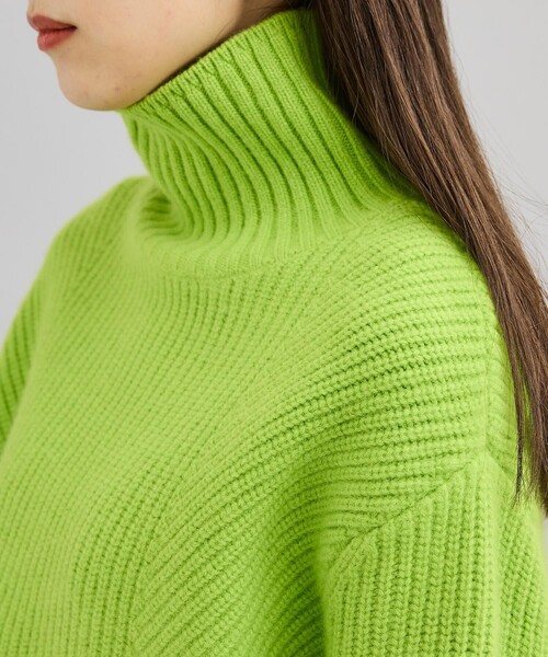 city（シティ）の「【CITY】スーパーファインウールショートニットトップス（ニット/セーター・レディース・ミント/グリーン/ブラック・FREE）」の17枚目の写真