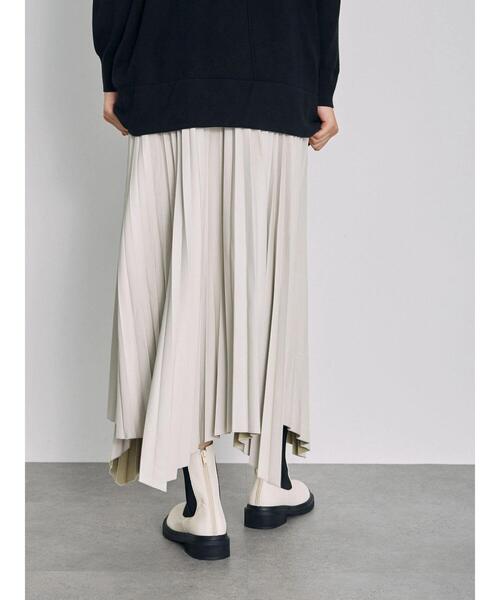 GARAGE OF GOOD CLOTHING（ガレージオブグッドクロージング）の「合皮巻きプリーツスカート（スカート・レディース・ブラック/ホワイト・FREE）」の8枚目の写真