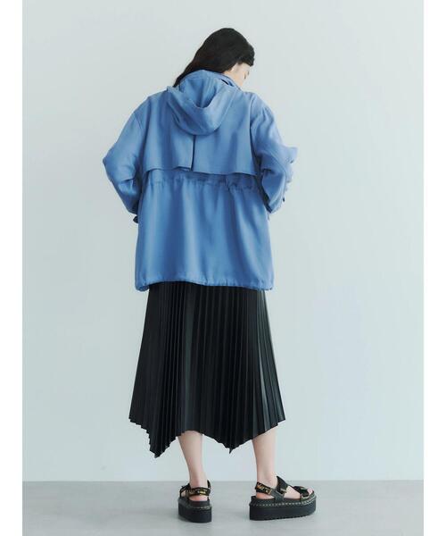 GARAGE OF GOOD CLOTHING（ガレージオブグッドクロージング）の「合皮巻きプリーツスカート（スカート・レディース・ブラック/ホワイト・FREE）」の10枚目の写真