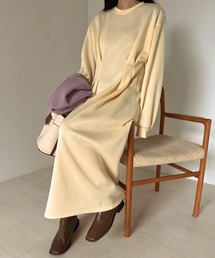 Bab | ウエストタック裏起毛ワンピース(ワンピース)