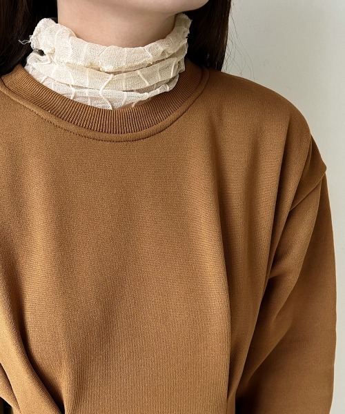 Bab（バブ）の「ウエストタック裏起毛ワンピース（ワンピース・レディース・ブラック/アイボリー/モカ/グレー系その他/ブルー系その他/ホワイト系その他・M）」の14枚目の写真