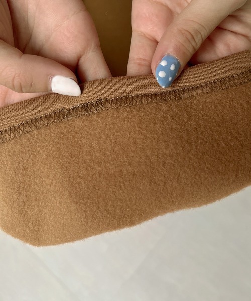 Bab（バブ）の「ウエストタック裏起毛ワンピース（ワンピース・レディース・ブラック/アイボリー/モカ/グレー系その他/ブルー系その他/ホワイト系その他・M）」の22枚目の写真