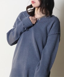 one way | 【oneway Jeans】ブロークンVネックニット(ニット/セーター)