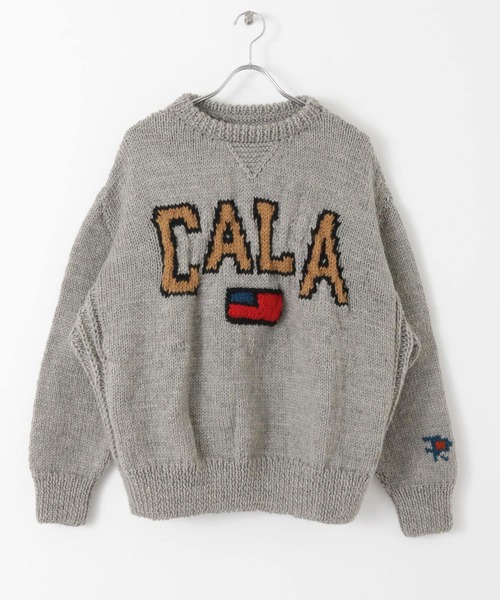RICE NINE TEN(ライスナインテン)の「『別注』RICE NINE TEN HAND KNIT SWEATER(ニット/セーター・メンズ・ネイビー/グレー・FREE)」の14枚目の写真