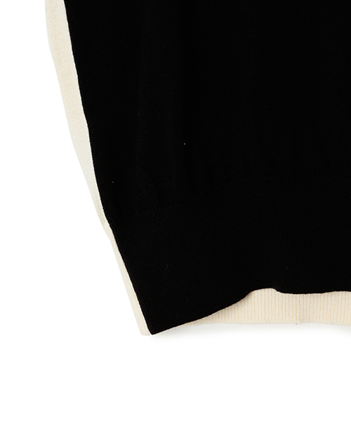 CONVERSE(コンバース)の「CONVERSE DESIGNED BY MEG / ニットプルオーバー(ニット/セーター・レディース・ブラック/クリーム・ONE SIZE)」の7枚目の写真