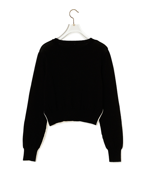 CONVERSE(コンバース)の「CONVERSE DESIGNED BY MEG / ニットプルオーバー(ニット/セーター・レディース・ブラック/クリーム・ONE SIZE)」の9枚目の写真