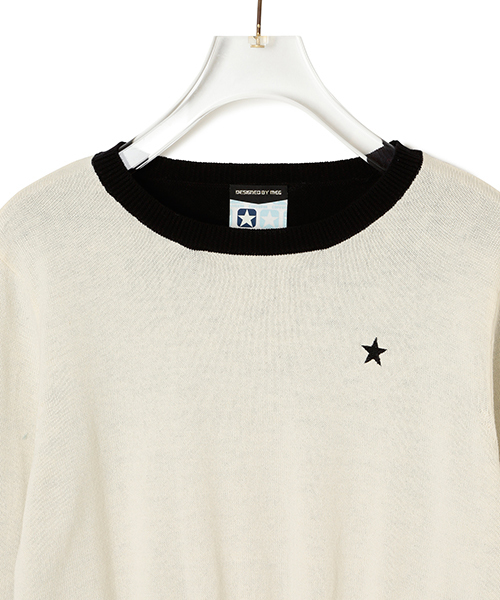 CONVERSE(コンバース)の「CONVERSE DESIGNED BY MEG / ニットプルオーバー(ニット/セーター・レディース・ブラック/クリーム・ONE SIZE)」の10枚目の写真