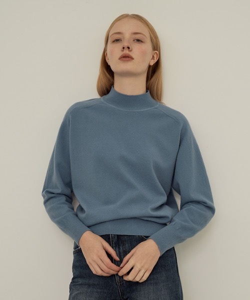 deBURN（デバーン）の「【deBURN 】モアハーフルネックニット / more half turtle_KN（ニット/セーター・レディース・ブルー/ライトブラウン/ブラック/パープル/アイボリー/カーキ/レンガ/ブラウン/ライトグレー/マスタード・FREE）」の12枚目の写真