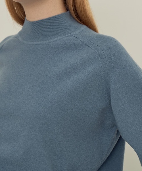 deBURN（デバーン）の「【deBURN 】モアハーフルネックニット / more half turtle_KN（ニット/セーター・レディース・ブルー/ライトブラウン/ブラック/パープル/アイボリー/カーキ/レンガ/ブラウン/ライトグレー/マスタード・FREE）」の18枚目の写真