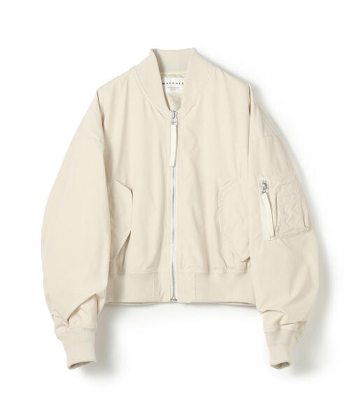 TOMORROWLAND （トゥモローランド）の「ポリエステルナイロン ジップアップブルゾン（ブルゾン・レディース・ホワイト/カーキ・36）」の17枚目の写真