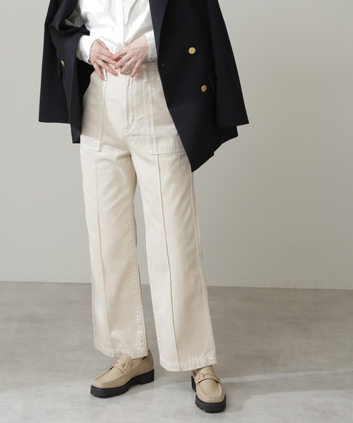 N.(N. Natural Beauty Basic)(エヌエヌナチュラルビューティーベーシック)の「【S Size Line】◆ハイウエストデニムワークポケットパンツ(デニムパンツ・レディース・インディゴブルー/ナチュラル・SMALL/MEDIUM)」の13枚目の写真