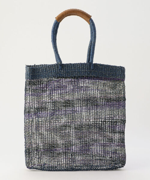 The Bagmati(ザバグマティ)の「【BAGMATI/ バグマティ】アバカ編みトートバッグ(トートバッグ・レディース・ネイビー/マルチ/ピンク系その他3/ブラック系その他3・FREE)」の2枚目の写真