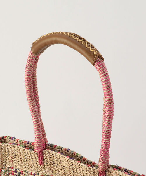 The Bagmati(ザバグマティ)の「【BAGMATI/ バグマティ】アバカ編みトートバッグ(トートバッグ・レディース・ネイビー/マルチ/ピンク系その他3/ブラック系その他3・FREE)」の9枚目の写真