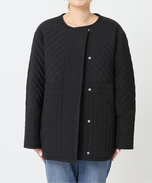 JOURNAL STANDARD(ジャーナルスタンダード)の「《追加》イレギュラーキルティングミドルブルゾン◆3(ブルゾン・レディース・ブラック/グレー・FREE)」の4枚目の写真