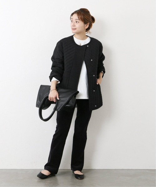 JOURNAL STANDARD(ジャーナルスタンダード)の「《追加》イレギュラーキルティングミドルブルゾン◆3(ブルゾン・レディース・ブラック/グレー・FREE)」の7枚目の写真